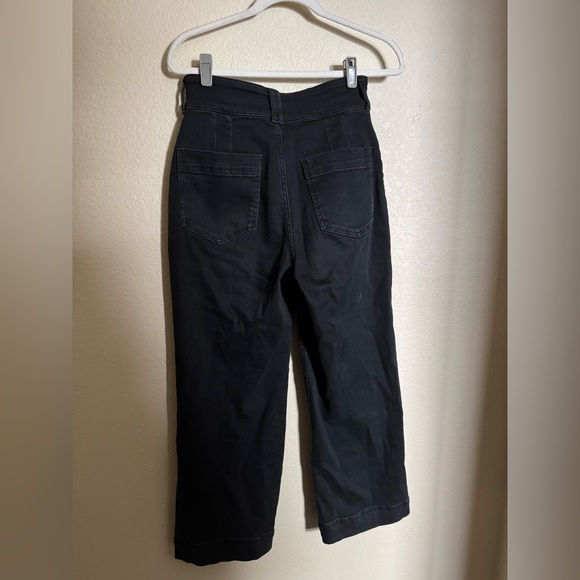 Anthropologie Pilcro The Skipper Seamed High-Rise Cropped Wide-Leg Jeans Sz 29 - Picture 8 of 9